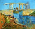 The Langlois Bridge at Arles with Women Washing 2 Vincent van Gogh